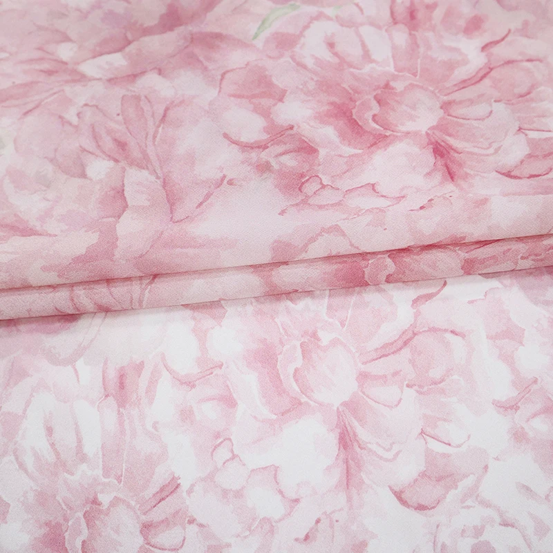 Ink-Wash Pink Peony - роскошная ткань из 100% тутового шелка из жоржета шириной 140 см
Ink-Wash Pink Peony - роскошная ткань из 100% тутового шелка из жоржета шириной 140 см
