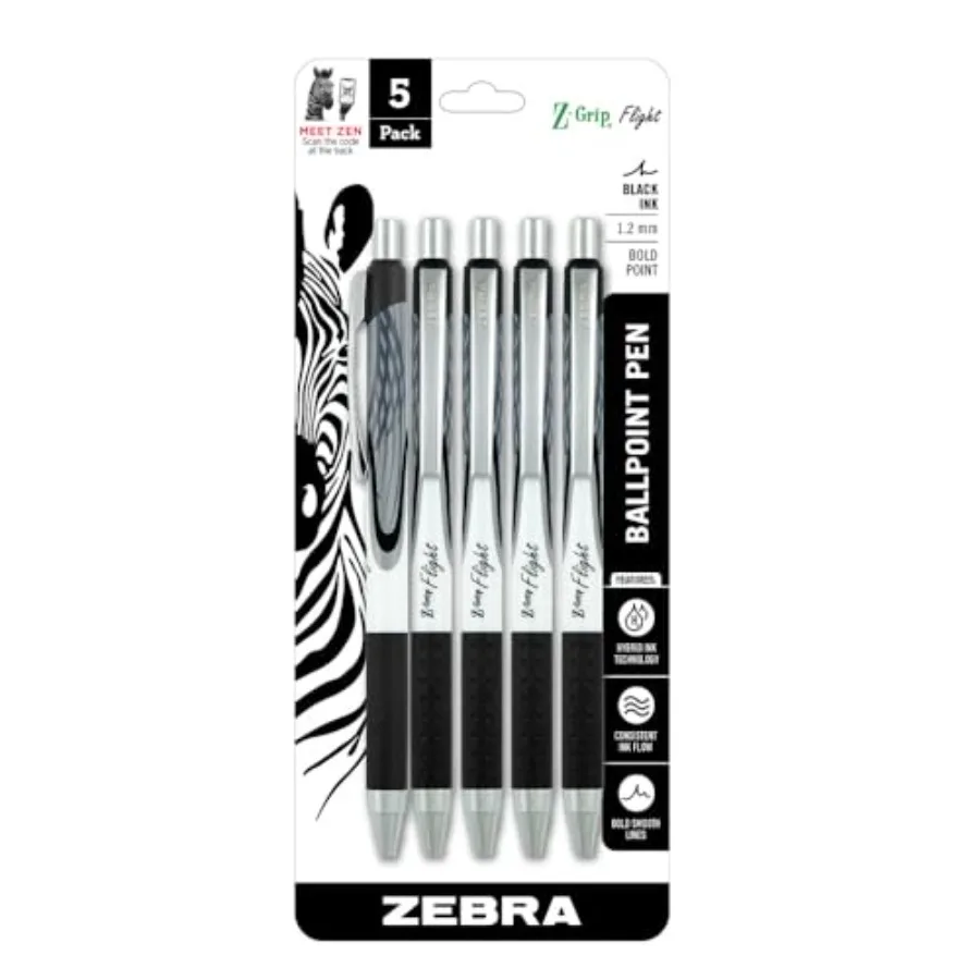 Z-Grip Flight Retractable Ballpoint Pen, Bold Point 1.2mm, Black Ink, School Supplies, Teacher Supplies, and Office Supplies, S
Z-Grip Flight Retractable Ballpoint Pen, Bold Point 1.2mm, Black Ink, School Supplies, Teacher Supplies, and Office Supplies, S