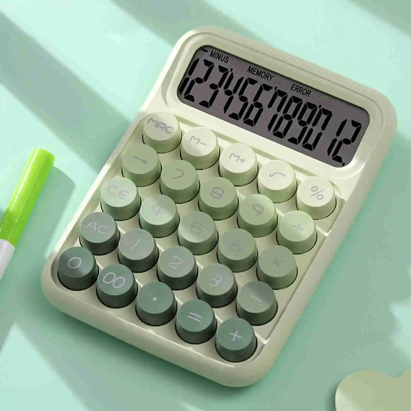 Portable Cute Calculator 12 Digit Large Button Clear Display Screen Stylish Calculator for Student Accountant
Portable Cute Calculator 12 Digit Large Button Clear Display Screen Stylish Calculator for Student Accountant