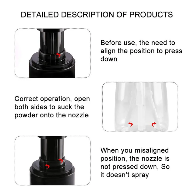 ABKR-180Ml Hair Salon Hairdressing Sprayer Bottle Portable Powder Bottle Powder Dispenser Plastic Sprayer Bottle
ABKR-180Ml Hair Salon Hairdressing Sprayer Bottle Portable Powder Bottle Powder Dispenser Plastic Sprayer Bottle
