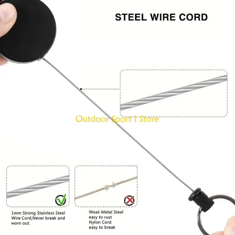 A0KA Retractable Keychain Badges Holder with 23.62inch Steel Retractable Cord AntiLost Card Badges Holder Easy to Use
A0KA Retractable Keychain Badges Holder with 23.62inch Steel Retractable Cord AntiLost Card Badges Holder Easy to Use