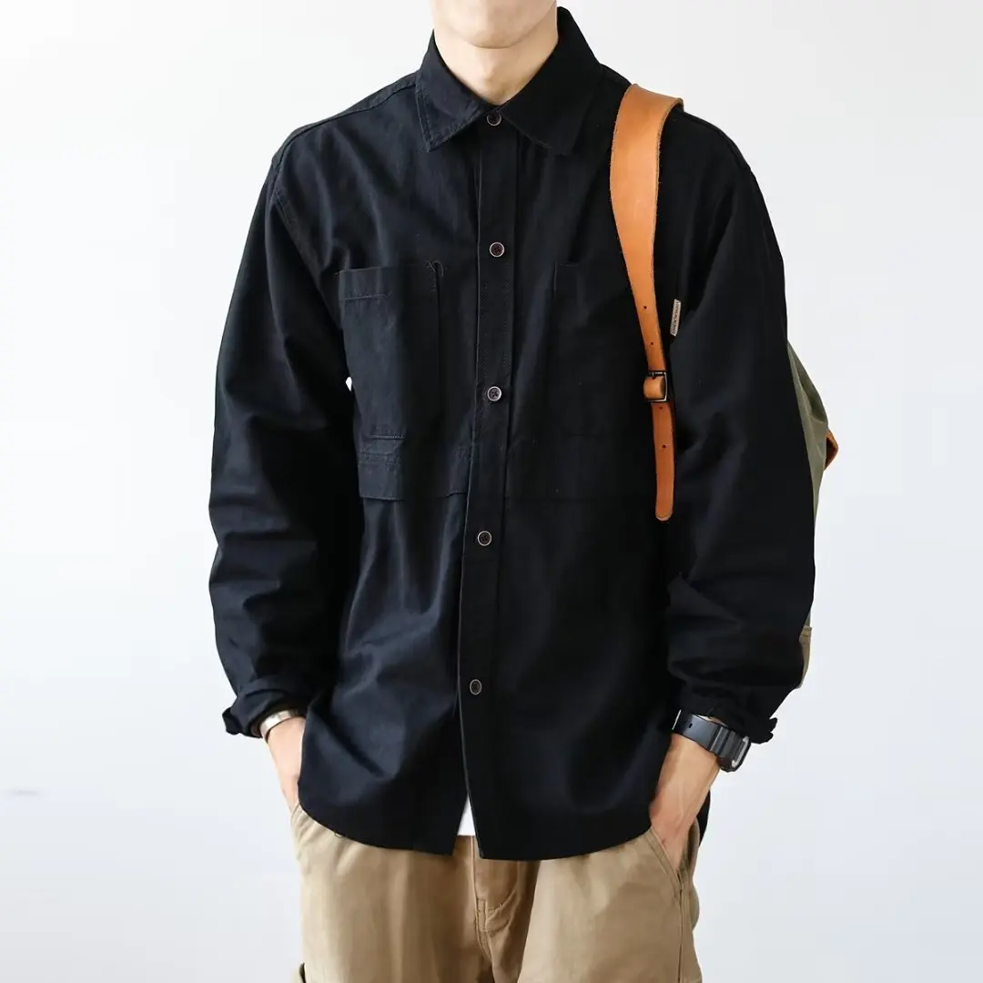 Trendy Loose Casual Shirt Unisex Spring Autumn Color Fashionable Commute Outerwear Youth Popular Lazy Long Sleeve Shirt
Trendy Loose Casual Shirt Unisex Spring Autumn Color Fashionable Commute Outerwear Youth Popular Lazy Long Sleeve Shirt