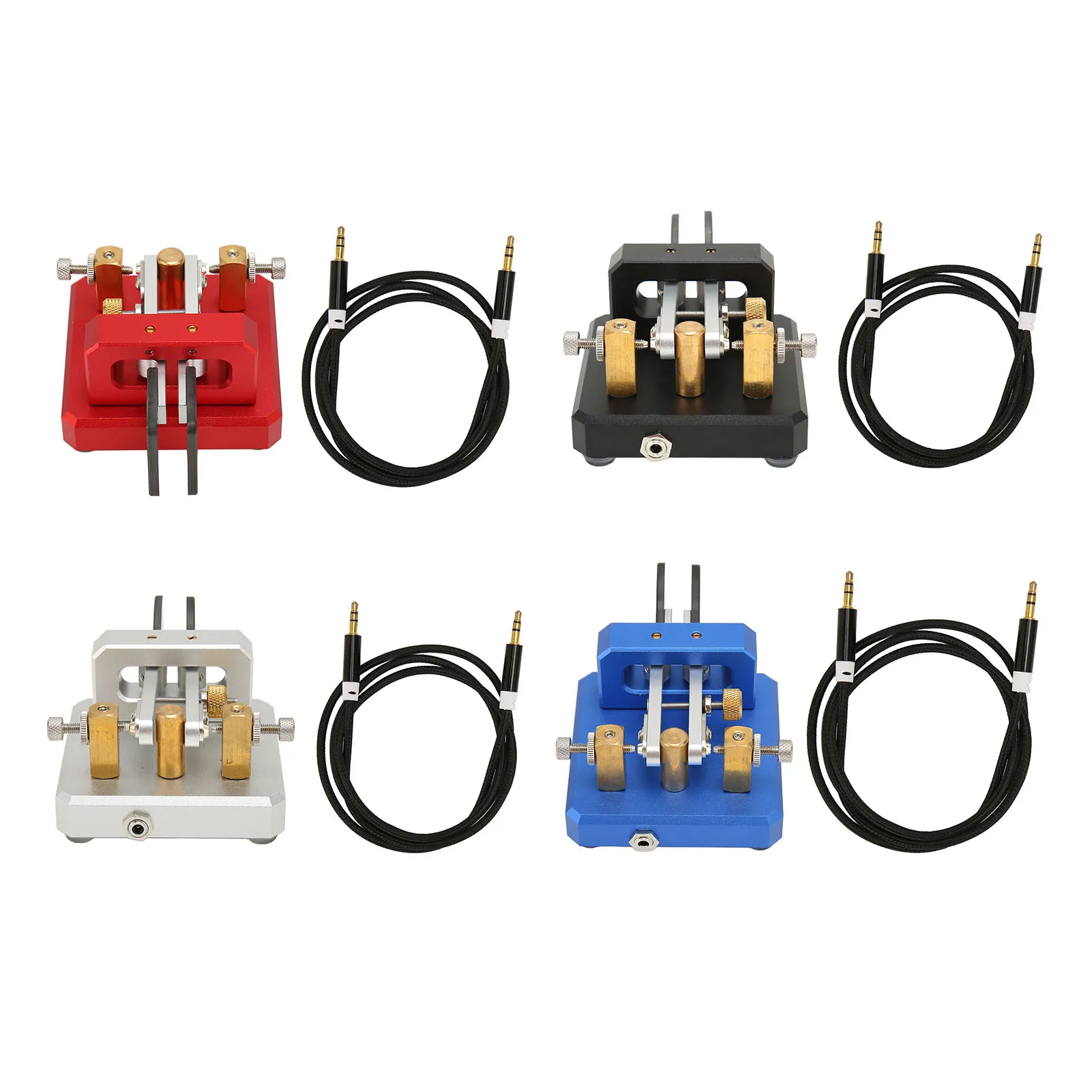 Morse Code Key Double Paddle Automatic Shortwave Portable CW Morse Telegraph Key for Camping Indoor
Morse Code Key Double Paddle Automatic Shortwave Portable CW Morse Telegraph Key for Camping Indoor