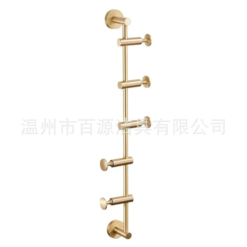 Nordic brass brushed gold towel pole wall hanging bedroom porch clothes hat hanger hook hanging clothes hanger door back hook
Nordic brass brushed gold towel pole wall hanging bedroom porch clothes hat hanger hook hanging clothes hanger door back hook
