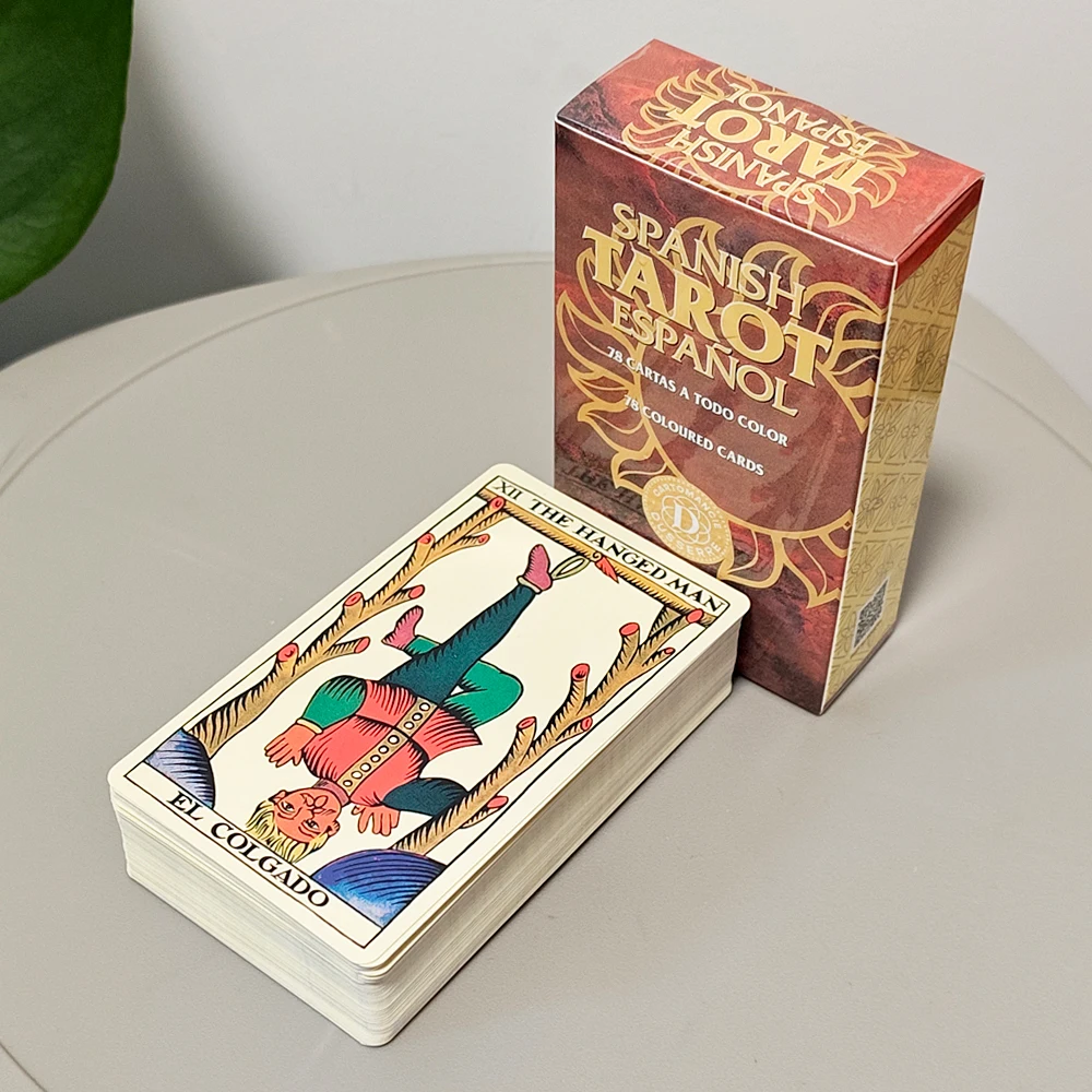 Испанский Таро, колода из 78 карт, двуязычный (английский-испанский), в стиле Марселя, 10,3*6 см, для гадания, картомантии, Дуссерре
Испанский Таро, колода из 78 карт, двуязычный (английский-испанский), в стиле Марселя, 10,3*6 см, для гадания, картомантии, Дуссерре