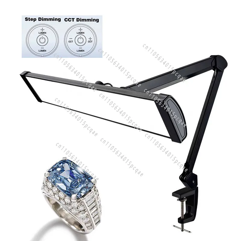 Yellow and White Color Temperature Switching Desk Jewelry Clip Desk Lamp New Durable LED Lamp 30W45W50W Five-speed Dimming
Yellow and White Color Temperature Switching Desk Jewelry Clip Desk Lamp New Durable LED Lamp 30W45W50W Five-speed Dimming