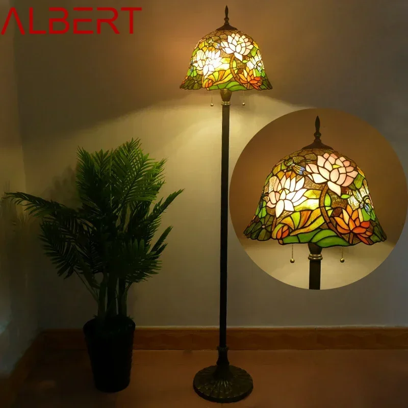 ALBERT Tiffany Floor Lamp American Retro Living Room Bedroom Lamp Country Stained Glass Floor Lamp
ALBERT Tiffany Floor Lamp American Retro Living Room Bedroom Lamp Country Stained Glass Floor Lamp