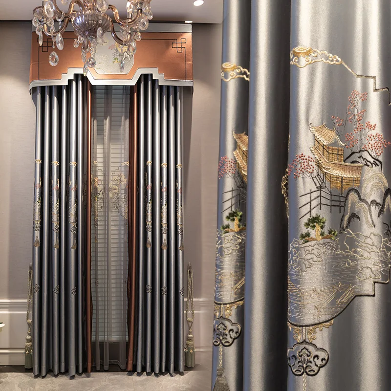 New Chinese curtains living room bedroom high-grade classical retro embroiderymatching window screen wedding custom Light Luxury
New Chinese curtains living room bedroom high-grade classical retro embroiderymatching window screen wedding custom Light Luxury