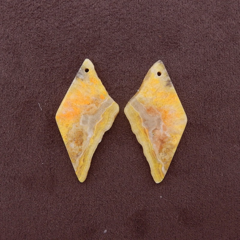 2PCS Bumble Bee Stone Diamond-Shaped Pendant Pair – Marbled Yellow & Cream Gemstone Jewelry Components
2PCS Bumble Bee Stone Diamond-Shaped Pendant Pair – Marbled Yellow & Cream Gemstone Jewelry Components