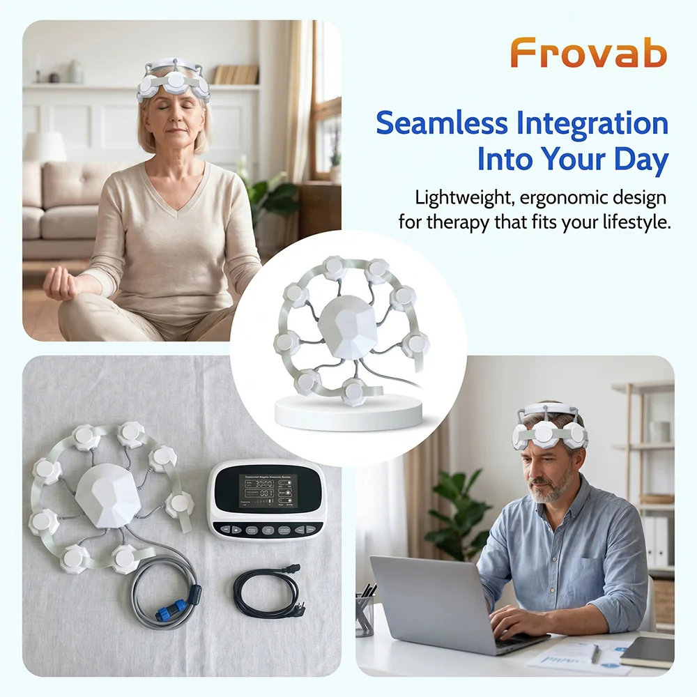 Frovab rTMS Pulsed Electromagnetic Brain Stimulation Machine Non-invasive for Parkinson Neurological Disorders Tremor Relief Home Rehabilitation
Frovab rTMS Pulsed Electromagnetic Brain Stimulation Machine Non-invasive for Parkinson Neurological Disorders Tremor Relief Home Rehabilitation