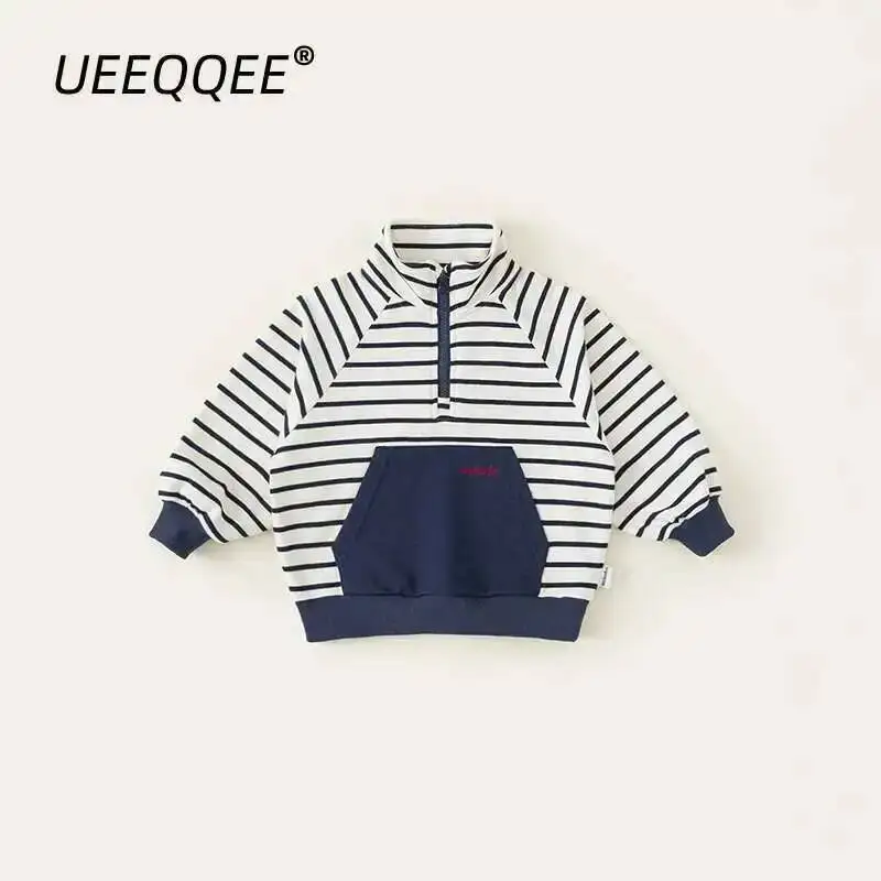 Spring Autumn Children Sweatshirts 1-10Y Boys Cotton Striped Letter Casual Pullover Tops Korean Toddler Wear For Kids Clothing
Spring Autumn Children Sweatshirts 1-10Y Boys Cotton Striped Letter Casual Pullover Tops Korean Toddler Wear For Kids Clothing