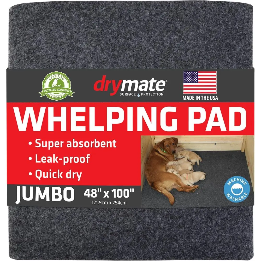 Large Washable Absorbent Dog Training Pads, Quick-Drying, Slip-Resistant, Reusable for Puppies and Incontinence (USA Made) - 48x
Large Washable Absorbent Dog Training Pads, Quick-Drying, Slip-Resistant, Reusable for Puppies and Incontinence (USA Made) - 48x
