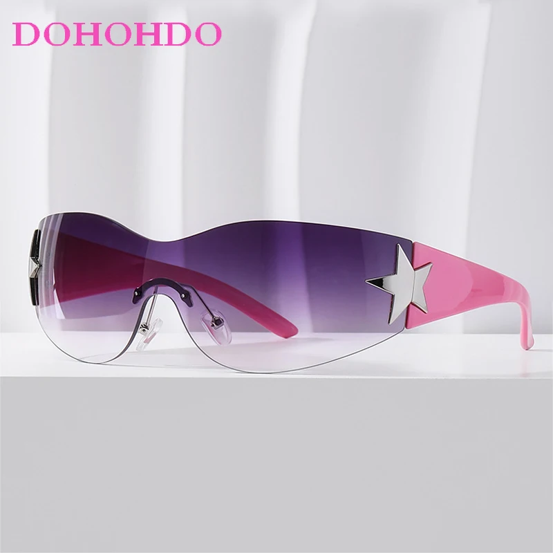 Fashion Punk Y2K Sunglasses For Women Men Retro Brand Design One Piece Sun Glasses Female Outdoors Sports Shades Goggles UV400
Fashion Punk Y2K Sunglasses For Women Men Retro Brand Design One Piece Sun Glasses Female Outdoors Sports Shades Goggles UV400