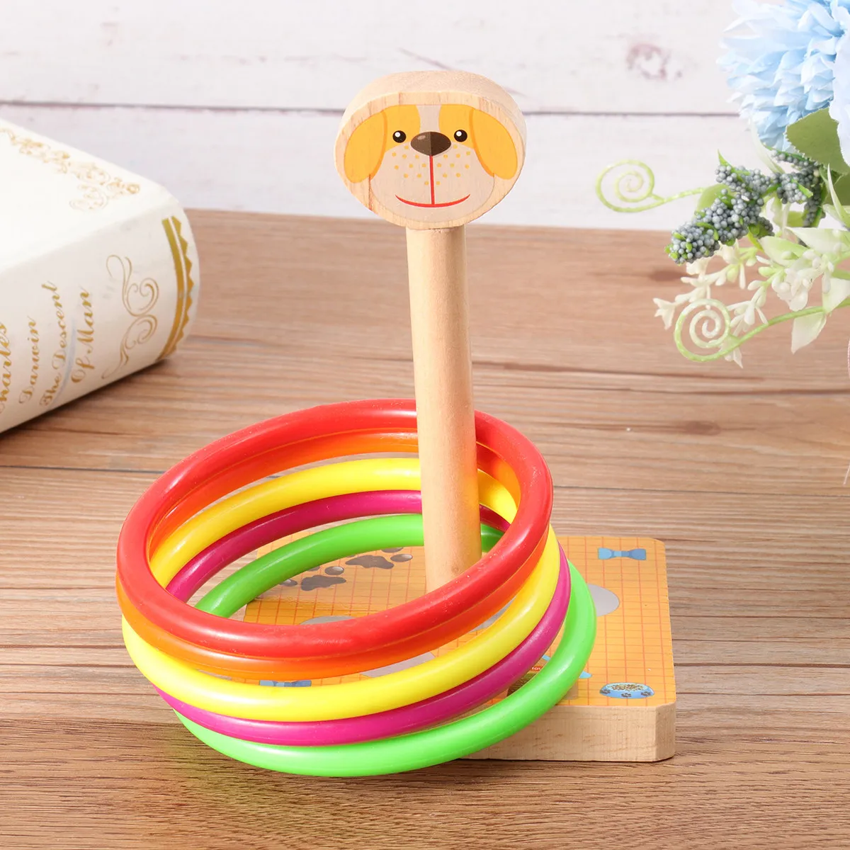 Wooden Kid Throwing Rings Game Educational Game for Boy Girl Improving Motor Skills Hand Eye Coordination Funny Ring
Wooden Kid Throwing Rings Game Educational Game for Boy Girl Improving Motor Skills Hand Eye Coordination Funny Ring