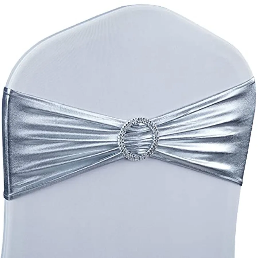 Spandex Chair Sashes Bows - Premium Stretch Chair Cover Band with Buckle Slider Universal Elastic Chair Ties for Wedding Party
Spandex Chair Sashes Bows - Premium Stretch Chair Cover Band with Buckle Slider Universal Elastic Chair Ties for Wedding Party