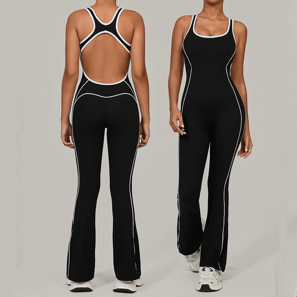 Новый женский комбинезон для йоги с открытой спиной, модный спортивный костюм для бега и тренировок, комплект для спортзала, комбинезон с цветовыми блоками, женская спортивная одежда, костюм для йоги
Новый женский комбинезон для йоги с открытой спиной, модный спортивный костюм для бега и тренировок, комплект для спортзала, комбинезон с цветовыми блоками, женская спортивная одежда, костюм для йоги