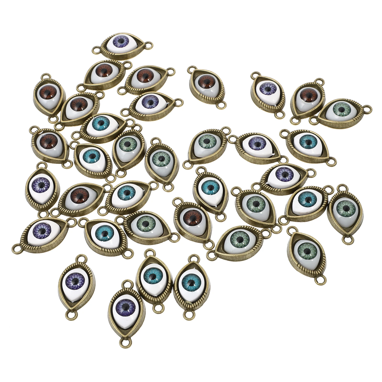 40pcs Vintage Alloy Pendant Eye Shaped Charms for Jewelry Making Crafts Necklace Bracelet DIY Project Accessories
40pcs Vintage Alloy Pendant Eye Shaped Charms for Jewelry Making Crafts Necklace Bracelet DIY Project Accessories