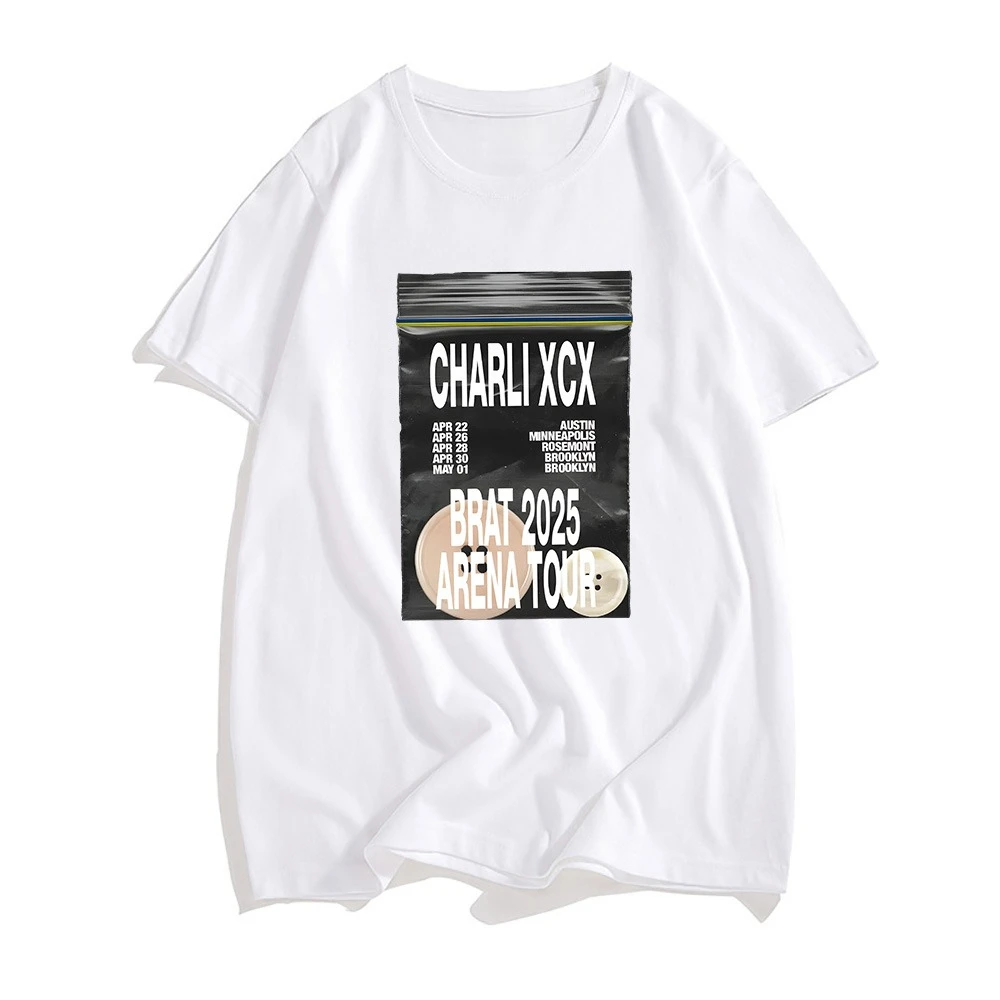 Charli XCX Brat 2025arena Tour T-shirt Cotton High Quality Tshirt Summer Short Sleeve Round Neck Shirt Men/Women Clothes
Charli XCX Brat 2025arena Tour T-shirt Cotton High Quality Tshirt Summer Short Sleeve Round Neck Shirt Men/Women Clothes