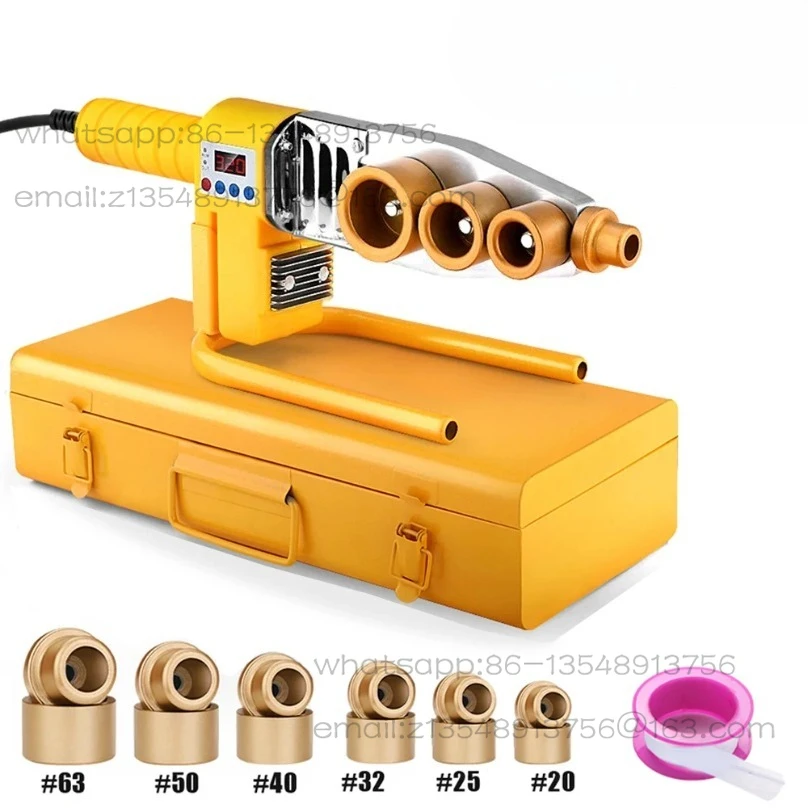 Сварочный аппарат для труб 800/1000 Вт, сварочный аппарат для труб PB/PP/PE/PPR 220 В, сварочный инструмент для пластика, интеллектуальный цифровой дисплей температуры
Сварочный аппарат для труб 800/1000 Вт, сварочный аппарат для труб PB/PP/PE/PPR 220 В, сварочный инструмент для пластика, интеллектуальный цифровой дисплей температуры