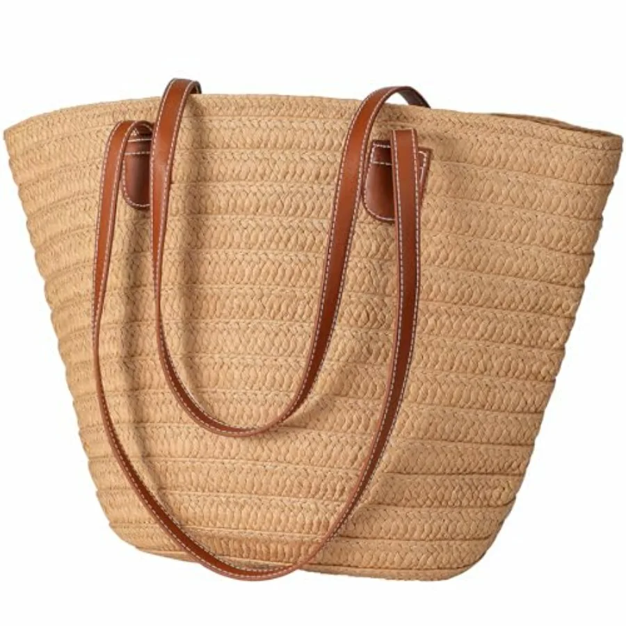 Trifabricy Beach Bags for Women, Woven Straw Tote Bags Large Beach Bag, Weaving Swim Shopping Travel Bag Waterproof
Trifabricy Beach Bags for Women, Woven Straw Tote Bags Large Beach Bag, Weaving Swim Shopping Travel Bag Waterproof