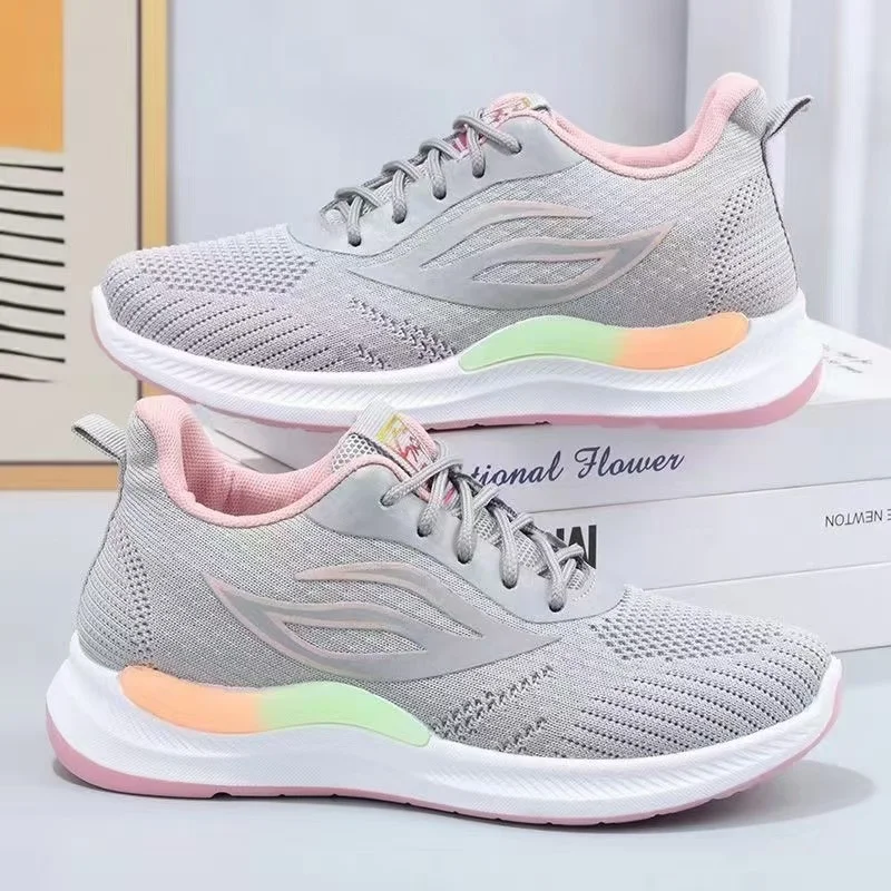 Women's Shoes New Fashion Breathable Casual Comfortable Sports Outdoor Mesh Sneakers Lace-Up Casual Walking Shoes
Women's Shoes New Fashion Breathable Casual Comfortable Sports Outdoor Mesh Sneakers Lace-Up Casual Walking Shoes