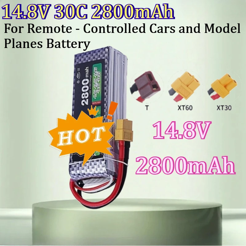 For Remote - Controlled Cars and Model Planes Battery New 14.8V 2200mAh 30C Polymer Lithium Battery
For Remote - Controlled Cars and Model Planes Battery New 14.8V 2200mAh 30C Polymer Lithium Battery