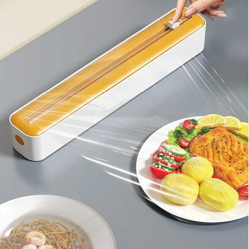 2 in 1 Food Film Dispenser with Cutter Wall-Mounted Storage Box Organizer Stretch Wrap Foil Heavy-Duty Kitchen Shelf Space Save
2 in 1 Food Film Dispenser with Cutter Wall-Mounted Storage Box Organizer Stretch Wrap Foil Heavy-Duty Kitchen Shelf Space Save