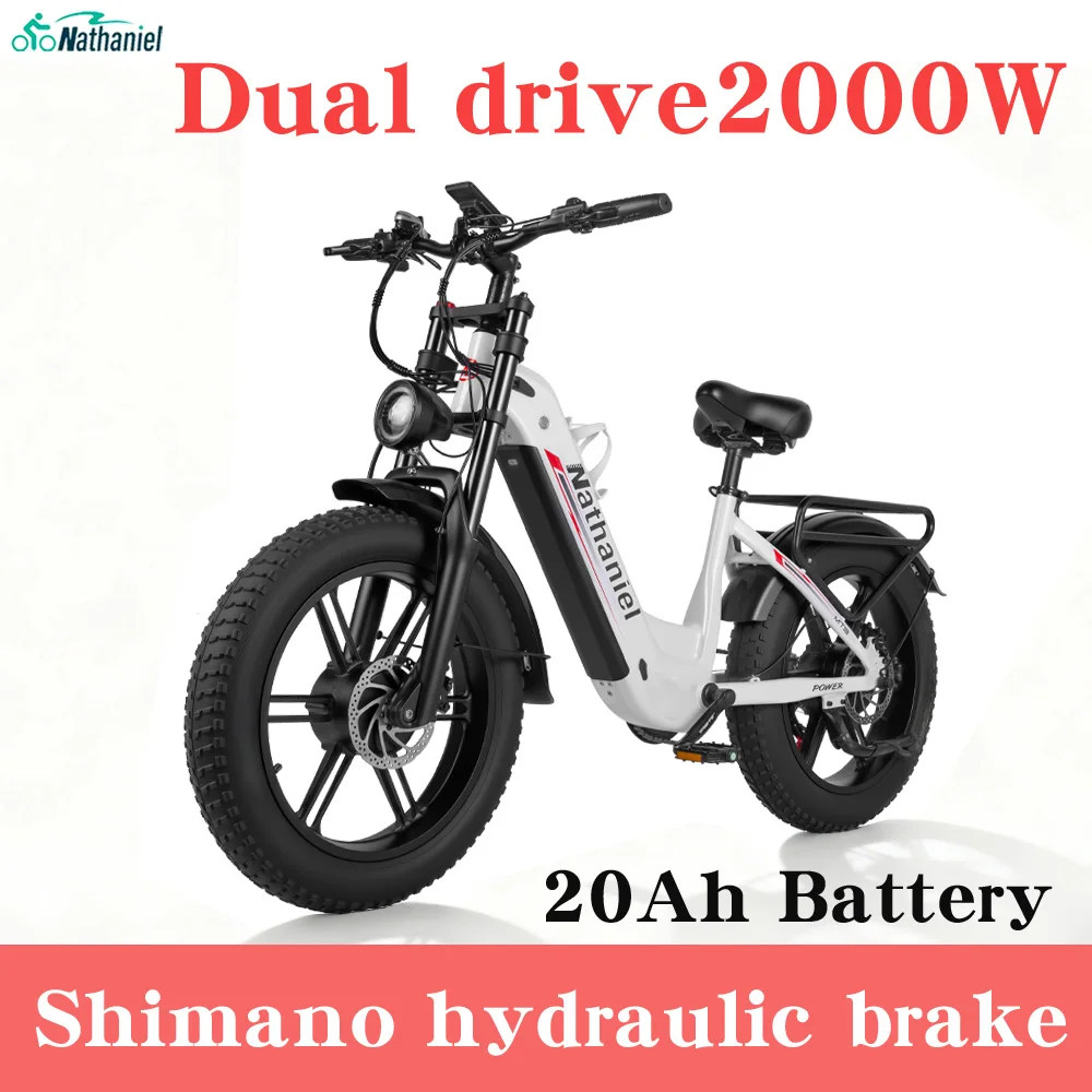 Nathaniel SYR08 City Commuting E-Bike,Dual Motor 2000W,20x4.0 Integrated Wheel,48V20AH,Speed 50+, Snow/Sand Outdoor cycling
Nathaniel SYR08 City Commuting E-Bike,Dual Motor 2000W,20x4.0 Integrated Wheel,48V20AH,Speed 50+, Snow/Sand Outdoor cycling