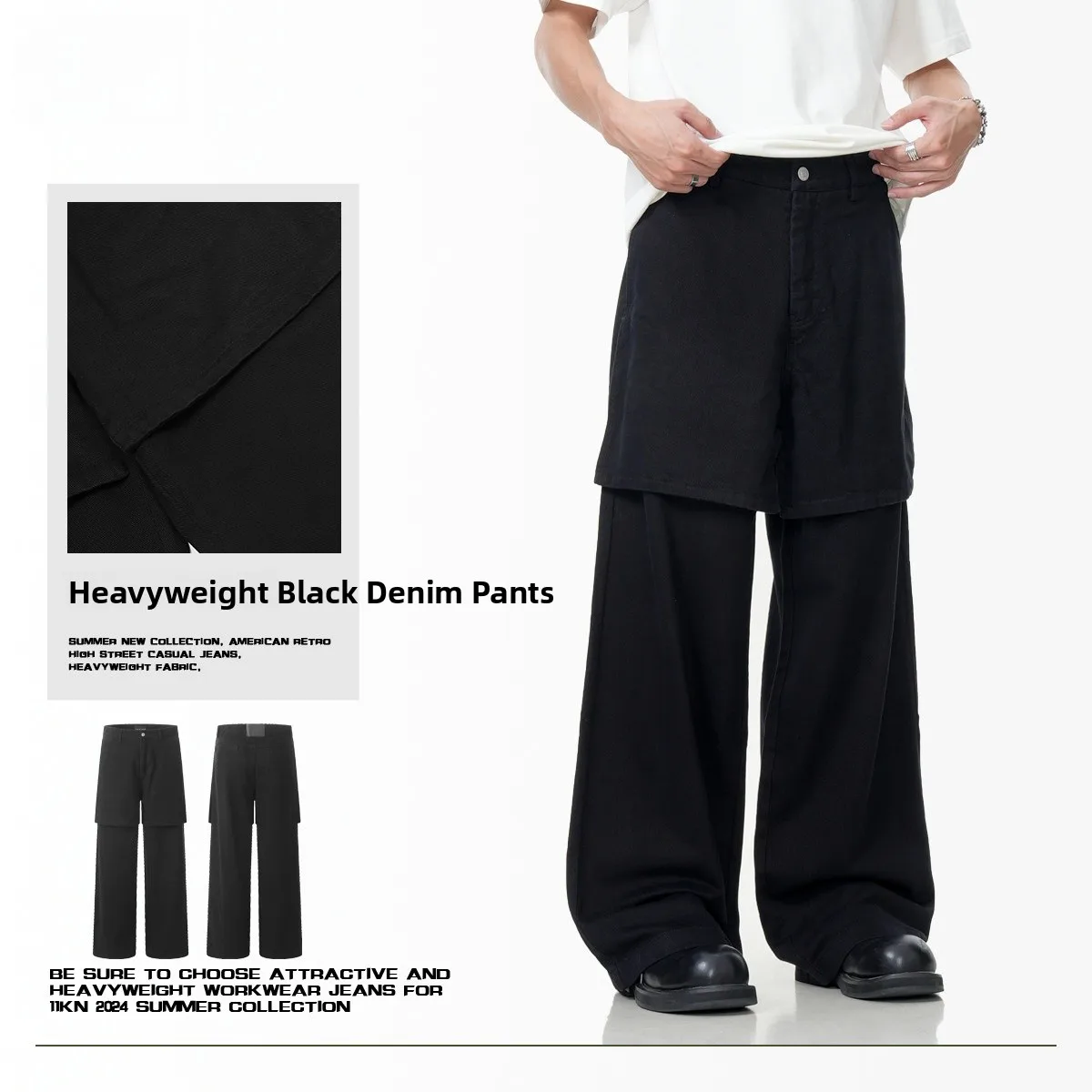 American Retro Fake Two-Piece Skirt Jeans Straight Leg Bell Bot Autumn New Design Sensation High Waist Long Cotton Pants
American Retro Fake Two-Piece Skirt Jeans Straight Leg Bell Bot Autumn New Design Sensation High Waist Long Cotton Pants