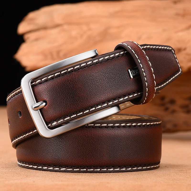 Real Genuine Leather Rotating Alloy Pin Buckle Belt for Men Unisex High Quality Cowskin Leather Cowboy Jeans Double-sided Belts
Real Genuine Leather Rotating Alloy Pin Buckle Belt for Men Unisex High Quality Cowskin Leather Cowboy Jeans Double-sided Belts