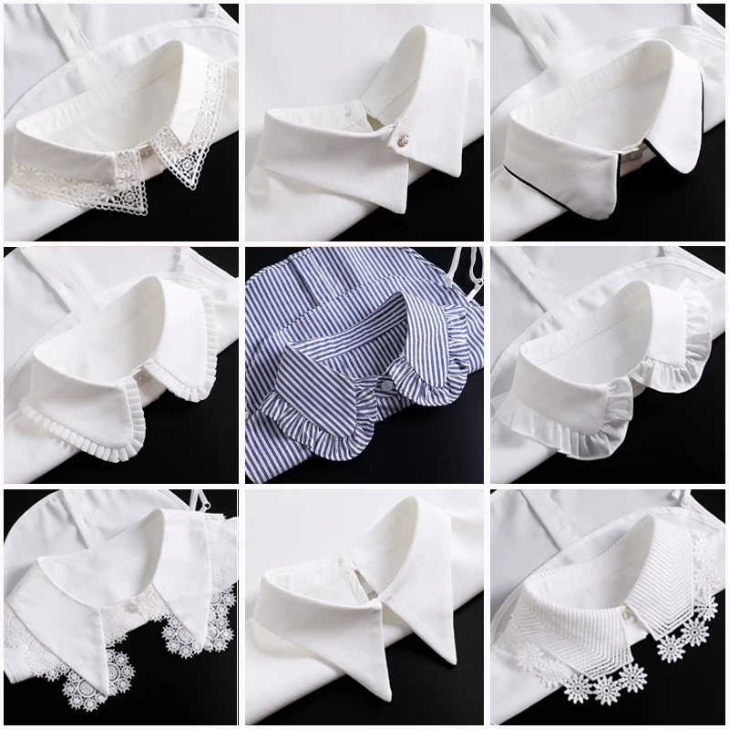 Fake Collar Women Lace Detachable Lapel Collar Shirt Tie White Ruffles False Collar Woman Removable False Blouse Nep Kraagie
Fake Collar Women Lace Detachable Lapel Collar Shirt Tie White Ruffles False Collar Woman Removable False Blouse Nep Kraagie