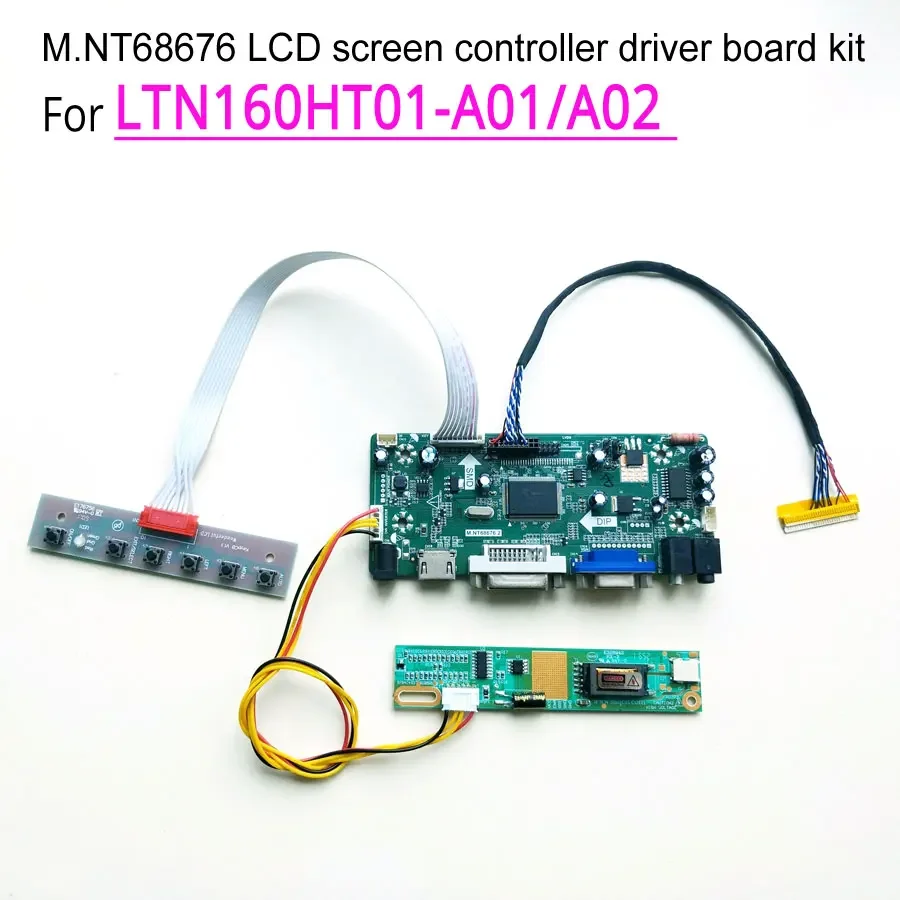 Для LTN160HT01-A01/A02 M.NT68676 Контроллер дисплея Карта привода 1920*1080 16 "LVDS 30Pin CCFL ЖК-монитор Панель VGA + DVI + HDMI Комплект
Для LTN160HT01-A01/A02 M.NT68676 Контроллер дисплея Карта привода 1920*1080 16 "LVDS 30Pin CCFL ЖК-монитор Панель VGA + DVI + HDMI Комплект