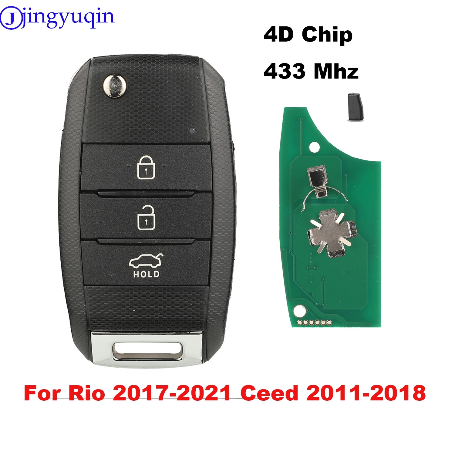 jingyuqin 433MHz 4D Chip Remote Car Key Fob For Kia Rio 2017-2021 Rio 2017-2019 Ceed 2011-2018 Fliding Key
jingyuqin 433MHz 4D Chip Remote Car Key Fob For Kia Rio 2017-2021 Rio 2017-2019 Ceed 2011-2018 Fliding Key