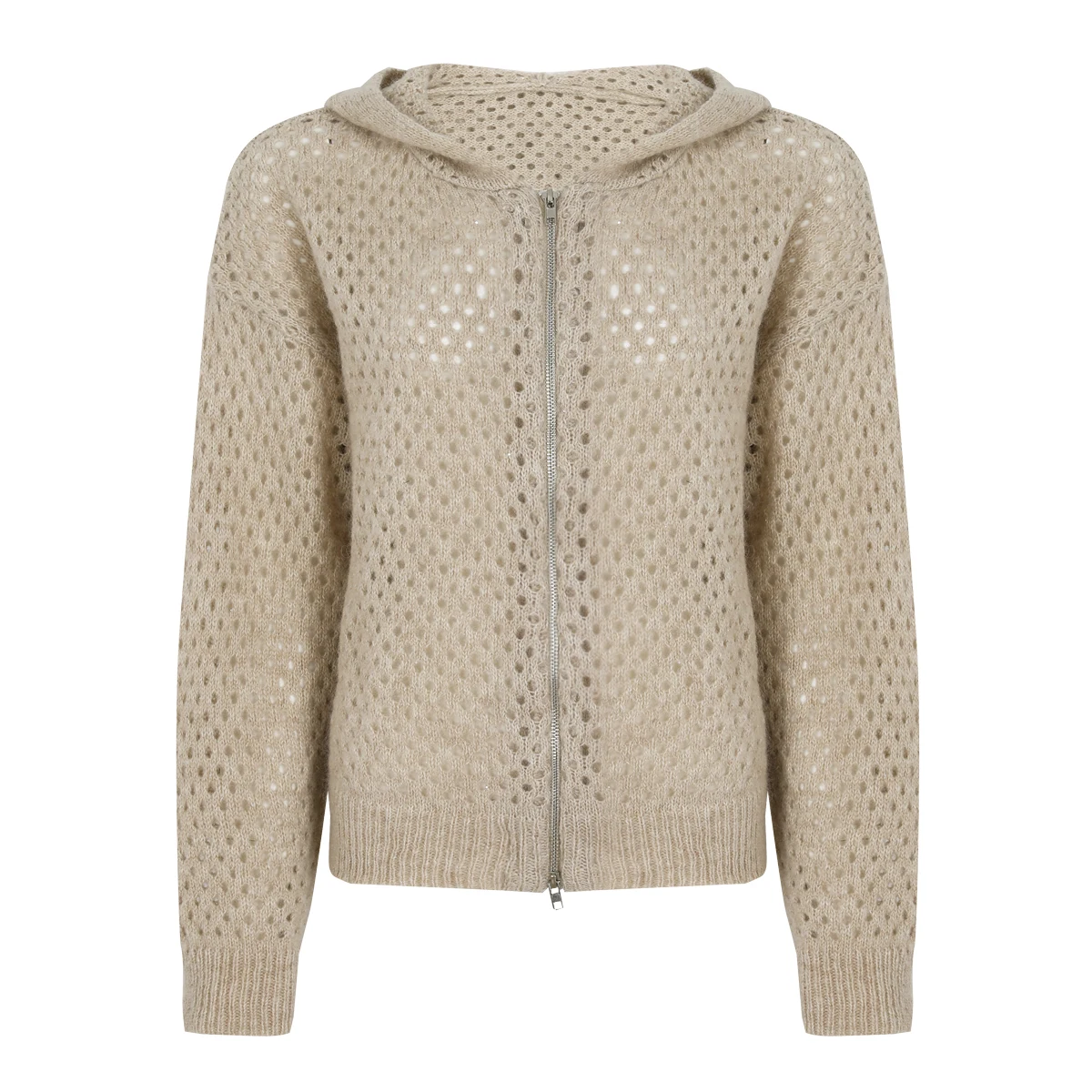 26110 Spring and Autumn New Fashionable Classic High Quality Long Sleeve Hoodie Coat Knitted Women's cardigan
26110 Spring and Autumn New Fashionable Classic High Quality Long Sleeve Hoodie Coat Knitted Women's cardigan