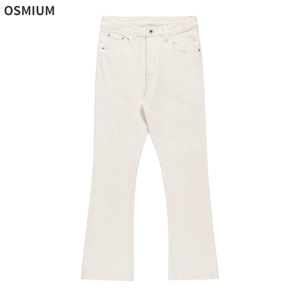 American Style Men Flare Pants High-end Black White Cotton Denim Jeans Boys Hip-hop Casual Loose Trousers Plus Size Streetwear
American Style Men Flare Pants High-end Black White Cotton Denim Jeans Boys Hip-hop Casual Loose Trousers Plus Size Streetwear