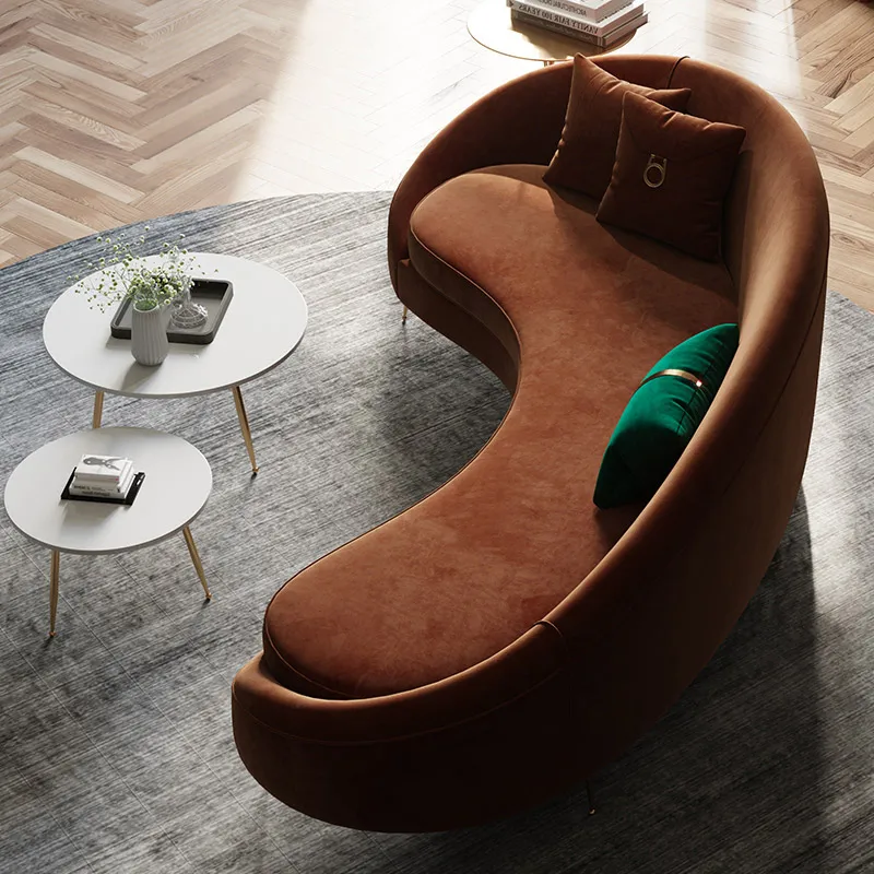 Creative curved fabric sofa, small apartment, lazy sofa, clothing store, negotiate leisure sofa
Creative curved fabric sofa, small apartment, lazy sofa, clothing store, negotiate leisure sofa