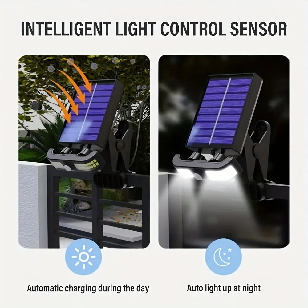 Waterproof Solar Clip Light White Light/Warm Light Human Body Sensing Solar Garden Lamp Easy To Install Adjustable Angle
Waterproof Solar Clip Light White Light/Warm Light Human Body Sensing Solar Garden Lamp Easy To Install Adjustable Angle