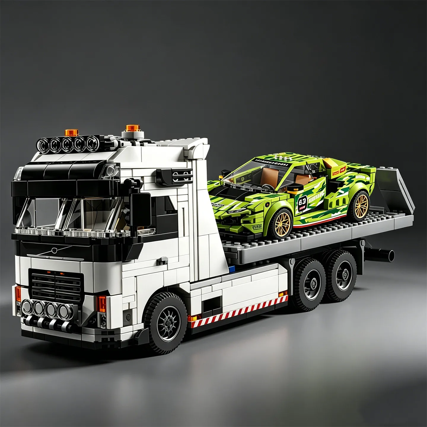 Heavy-Duty Truck Trailer Green Supercar Building Block Racing Car Model Toy Roadside Assistance Vehicle
Heavy-Duty Truck Trailer Green Supercar Building Block Racing Car Model Toy Roadside Assistance Vehicle