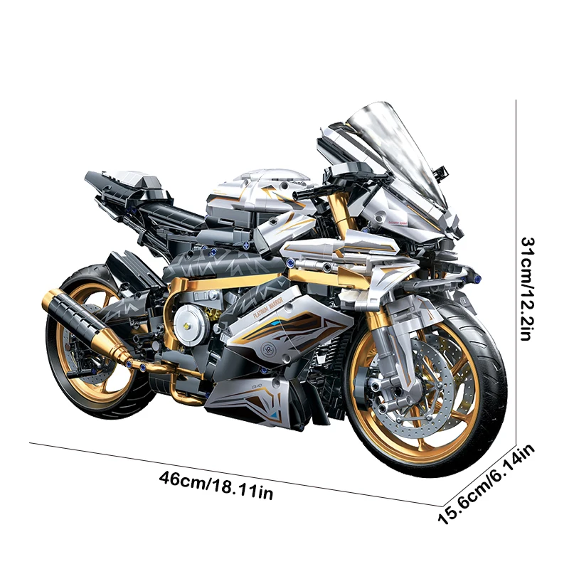 Cool 1:5 Scale Racing Motorcycle 2078PCS Building Blocks Perfect Gifts for Motorbike Lovers DIY Model STEM Toys for Kids Adults
Cool 1:5 Scale Racing Motorcycle 2078PCS Building Blocks Perfect Gifts for Motorbike Lovers DIY Model STEM Toys for Kids Adults