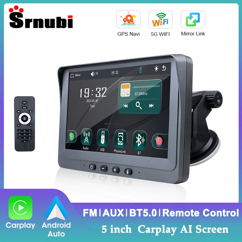 Portable 7 inch Car Radio Wireless Carplay Android Auto Multimedia Video Player Touch Screen With USB AUX Dual Bluetoth Stereo
Portable 7 inch Car Radio Wireless Carplay Android Auto Multimedia Video Player Touch Screen With USB AUX Dual Bluetoth Stereo