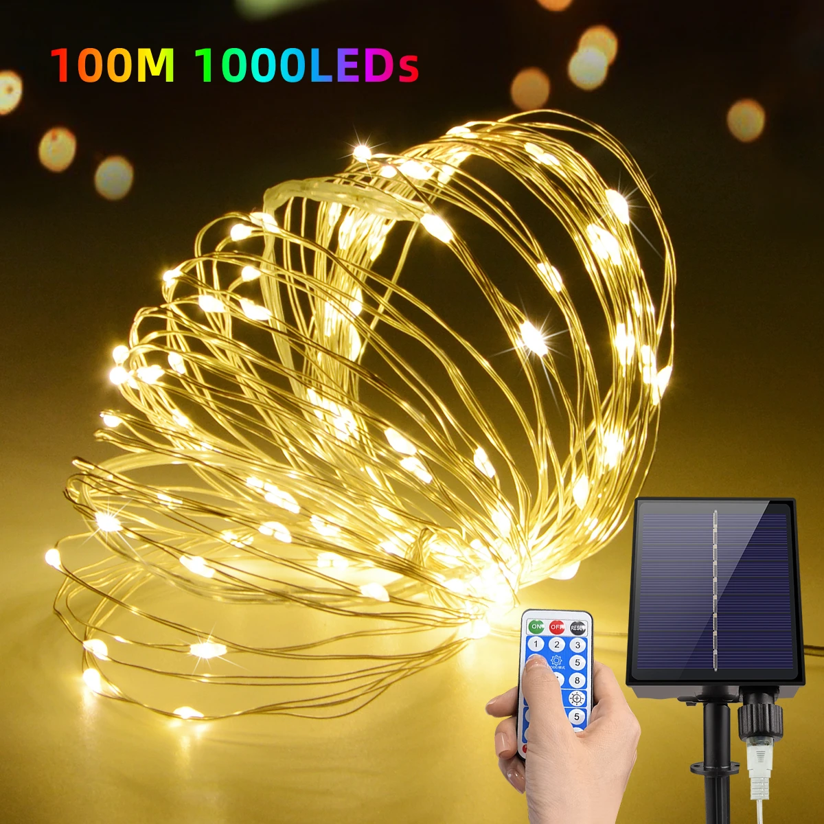 Multicolor Solar LED Light Outdoor Festoon Fairy Lights String Christmas Halloween Party Decoration Festoon Garland Waterproof
Multicolor Solar LED Light Outdoor Festoon Fairy Lights String Christmas Halloween Party Decoration Festoon Garland Waterproof