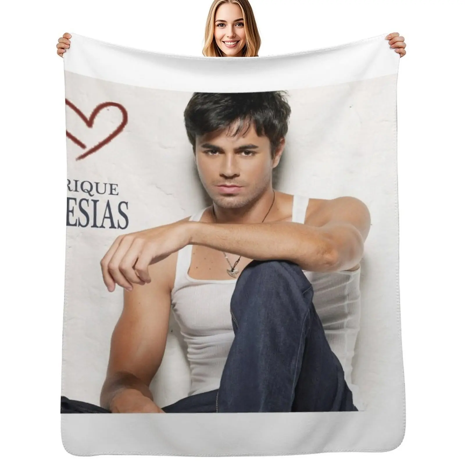 ENRIQUE IGLESIAS LOVE SLOW SIT Throw Blanket Stain Resistant Cozy Warm Blanket
ENRIQUE IGLESIAS LOVE SLOW SIT Throw Blanket Stain Resistant Cozy Warm Blanket