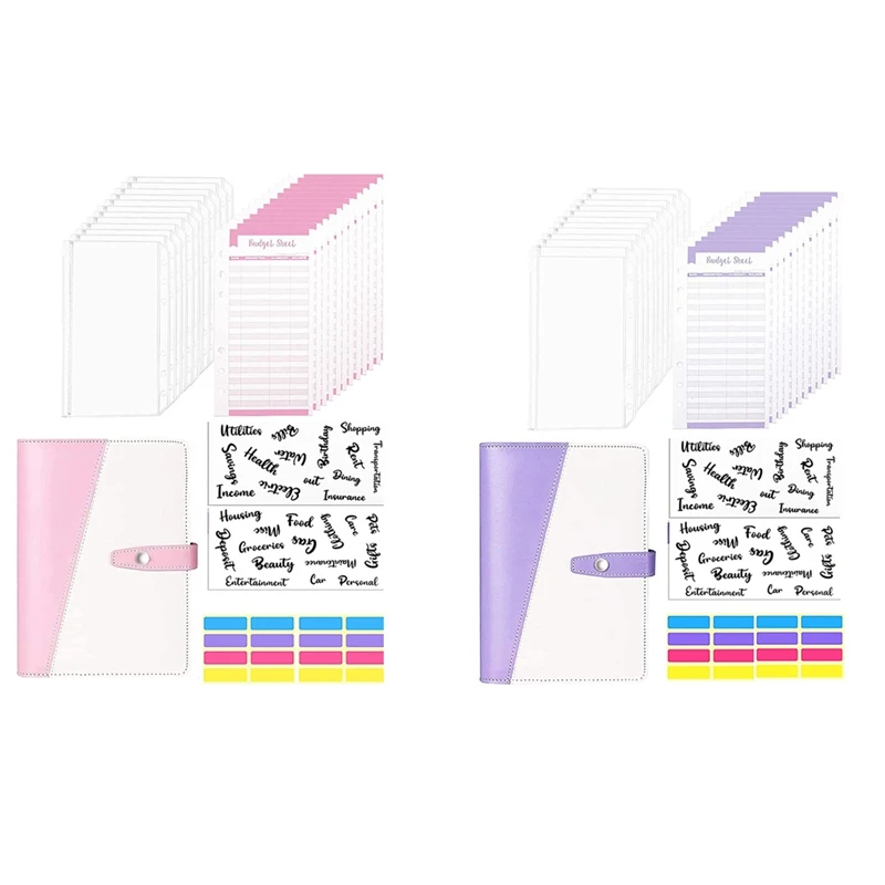 Budget Binder-29 Pcs Saving Money Organizer,Cash Envelopes For Budget, A6 PU Budget Binder With Zipper Envelopes
Budget Binder-29 Pcs Saving Money Organizer,Cash Envelopes For Budget, A6 PU Budget Binder With Zipper Envelopes