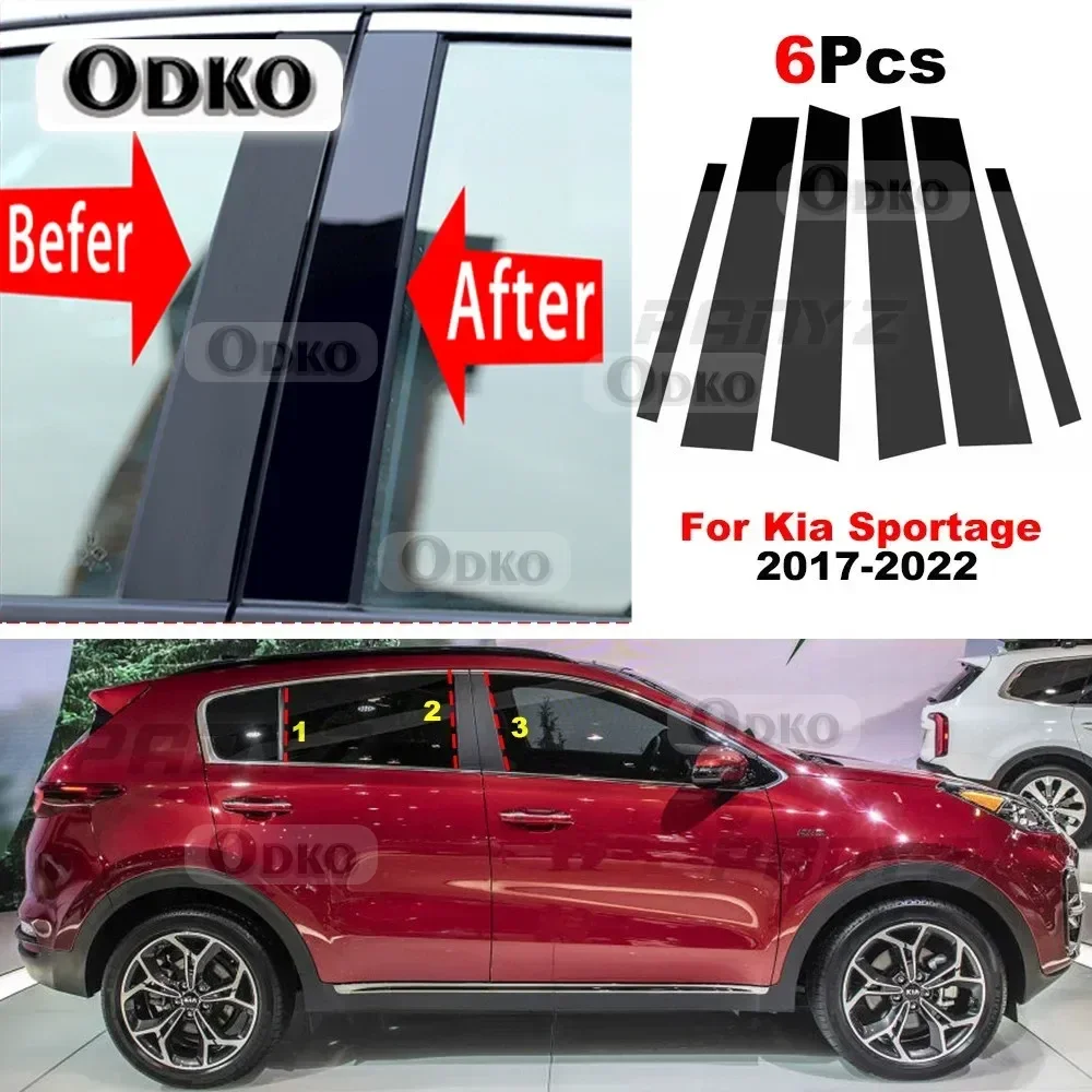 6 шт. автомобильные стойки, наклейки на окно двери для Kia Sportage 2017 2018 2019 2020 2021 2022 BC Column Sticke, автоаксессуары
6 шт. автомобильные стойки, наклейки на окно двери для Kia Sportage 2017 2018 2019 2020 2021 2022 BC Column Sticke, автоаксессуары