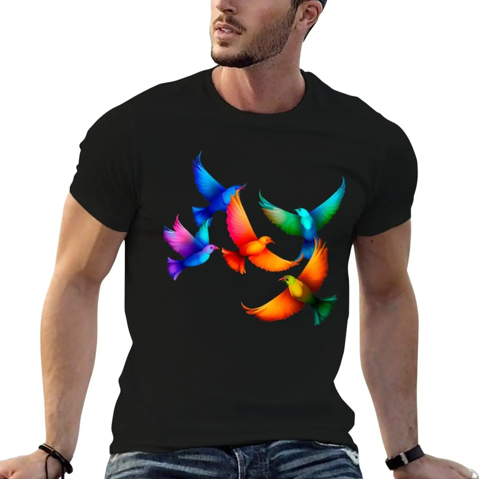 Colorful birds T-Shirt t shirt man luxury t shirt for man 100 percent cotton man t shirts cotton T-shirt
Colorful birds T-Shirt t shirt man luxury t shirt for man 100 percent cotton man t shirts cotton T-shirt