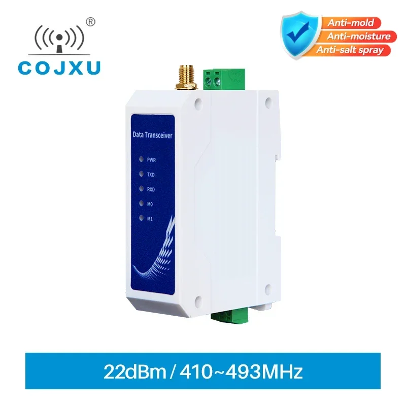 SX1262 RS485 Lora Spread Spectrum 433/470Mhz 22dBm Wireless Data Transmission Modem Anti-interference COJXU E96-DTU(400SL22-485)
SX1262 RS485 Lora Spread Spectrum 433/470Mhz 22dBm Wireless Data Transmission Modem Anti-interference COJXU E96-DTU(400SL22-485)