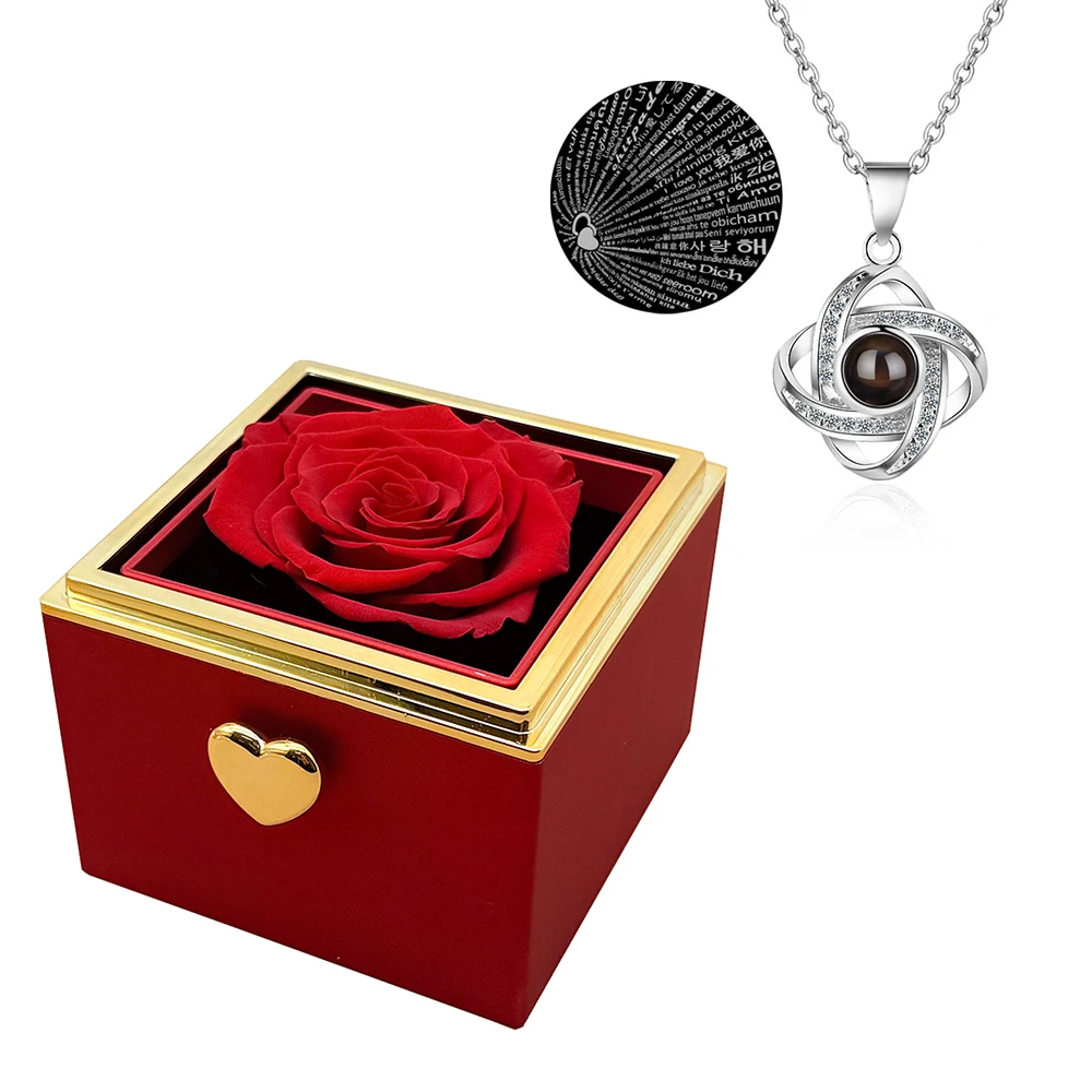 Eternal Life Flower Projection Necklace Gift Box | Flip Jewelry Box +100 Languages Confession Birthday Anniversary Gift
Eternal Life Flower Projection Necklace Gift Box | Flip Jewelry Box +100 Languages Confession Birthday Anniversary Gift