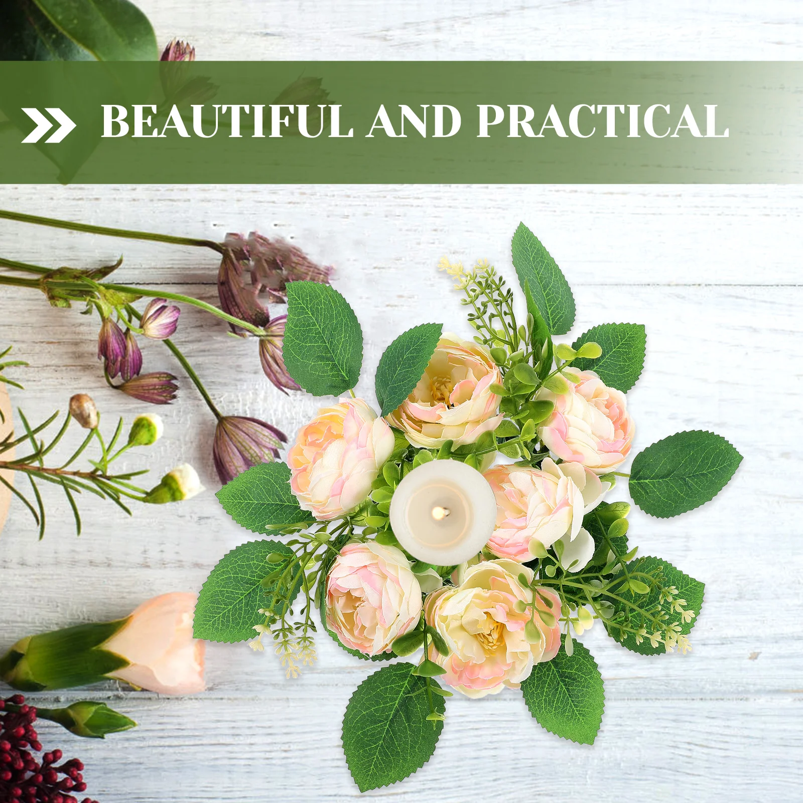 Peony Flower Wreath Realistic Design Home Decor Table Centerpiece for Wedding Party Spring Holiday Ring
Peony Flower Wreath Realistic Design Home Decor Table Centerpiece for Wedding Party Spring Holiday Ring