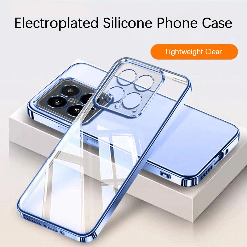 Plating Silicone Phone Case for Xiaomi 14 Pro Ultra Civi 14T Pro 14Pro 14Ultra 14Civi 14TPro 5G Soft Original Luxury Clear Cover
Plating Silicone Phone Case for Xiaomi 14 Pro Ultra Civi 14T Pro 14Pro 14Ultra 14Civi 14TPro 5G Soft Original Luxury Clear Cover