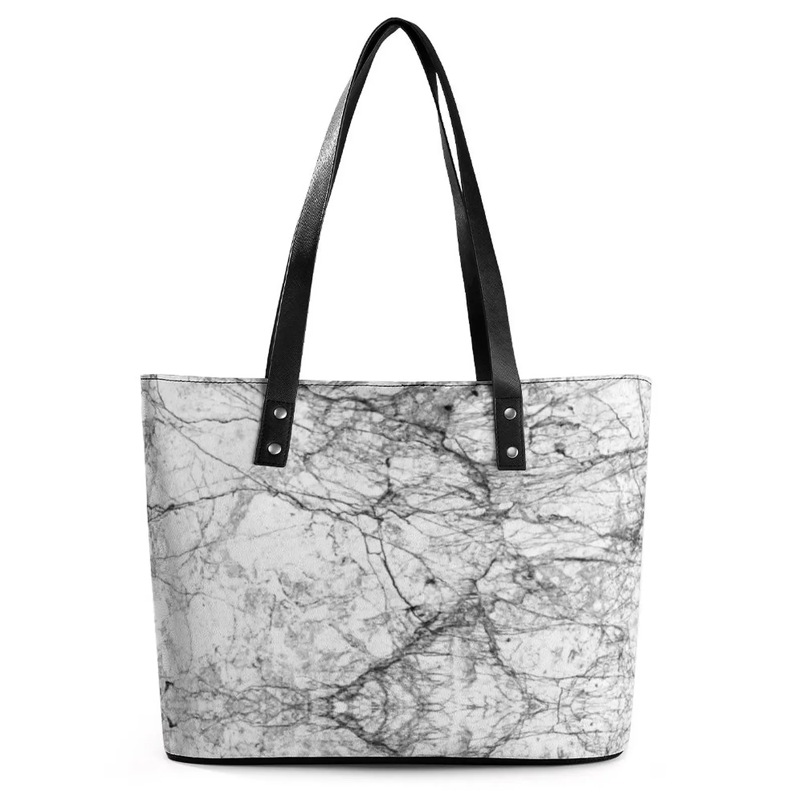 Black White Natural Marble Handbags Modern Faux Texture Marbles Tote Bag Retro Shoulder Bag Outdoor Graphic Design Shopping Bags
Black White Natural Marble Handbags Modern Faux Texture Marbles Tote Bag Retro Shoulder Bag Outdoor Graphic Design Shopping Bags